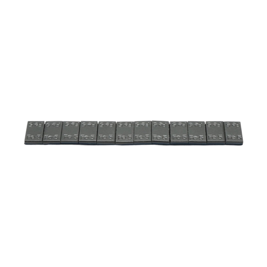 Contrappesi autoadesivi neri per equilibratura ruote Fe 60g (5gx12 pz) 100 strisce/set