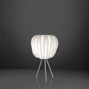 Lampada Da Scrivania 3 Piedi Moderna Queen Polilux ® Bianco E Metallo 1 Luce E27