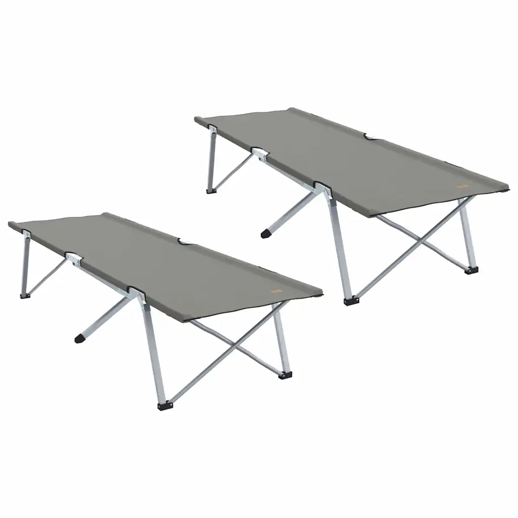 Letto da campeggio pieghevole 2 pz Grigio 194 x 62,5 x 42,5 cm CFW3633720