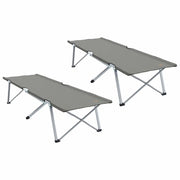 Letto da campeggio pieghevole 2 pz Grigio 194 x 62,5 x 42,5 cm CFW3633720