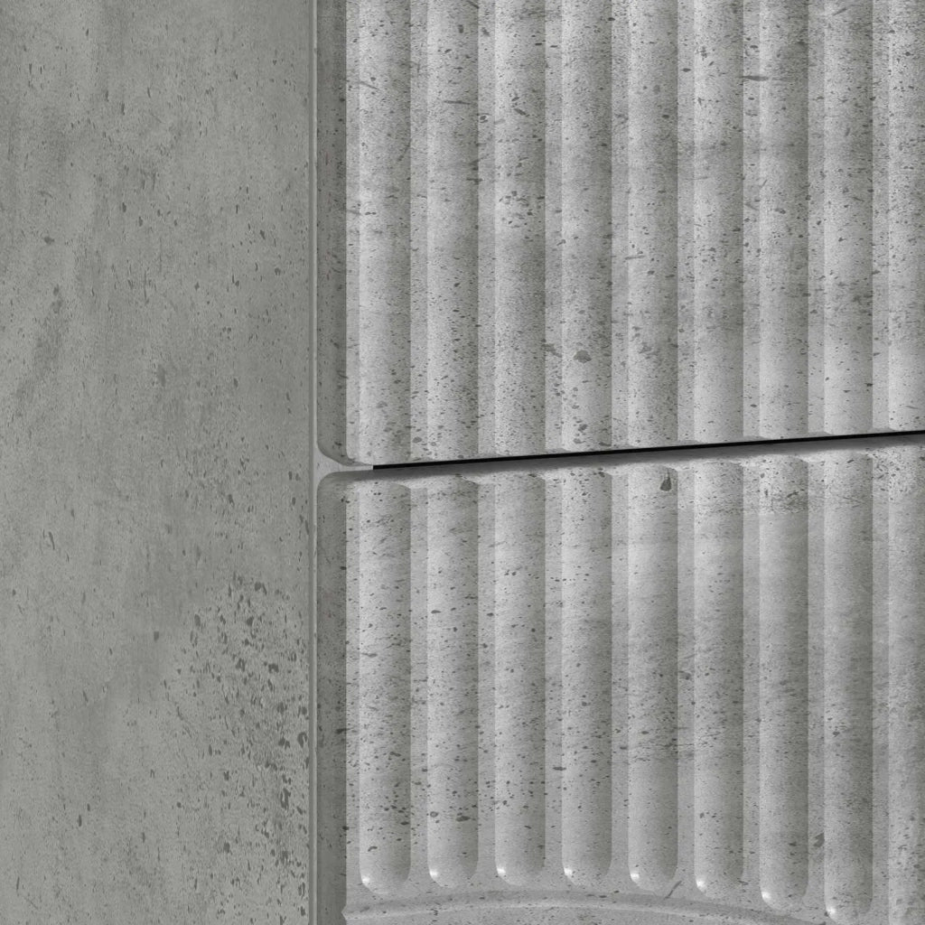 Armadio da Notte 2 pcs Grigio Cemento 43 x 34,5 x 44,5 cm 895222