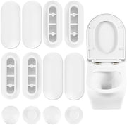Demper per WC, 12 pezzi demper per WC, demper universale per WC, demper per WC, demper per WC, WC in plastica, demper di sostituzione per WC