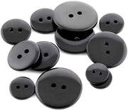 300 pezzi di spille nere da 10 mm, 15 mm, 20 mm con hars per cuciture, decorazioni e accessori per abbigliamento
