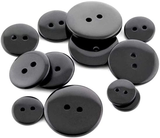 300 pezzi di spille nere da 10 mm, 15 mm, 20 mm con hars per cuciture, decorazioni e accessori per abbigliamento