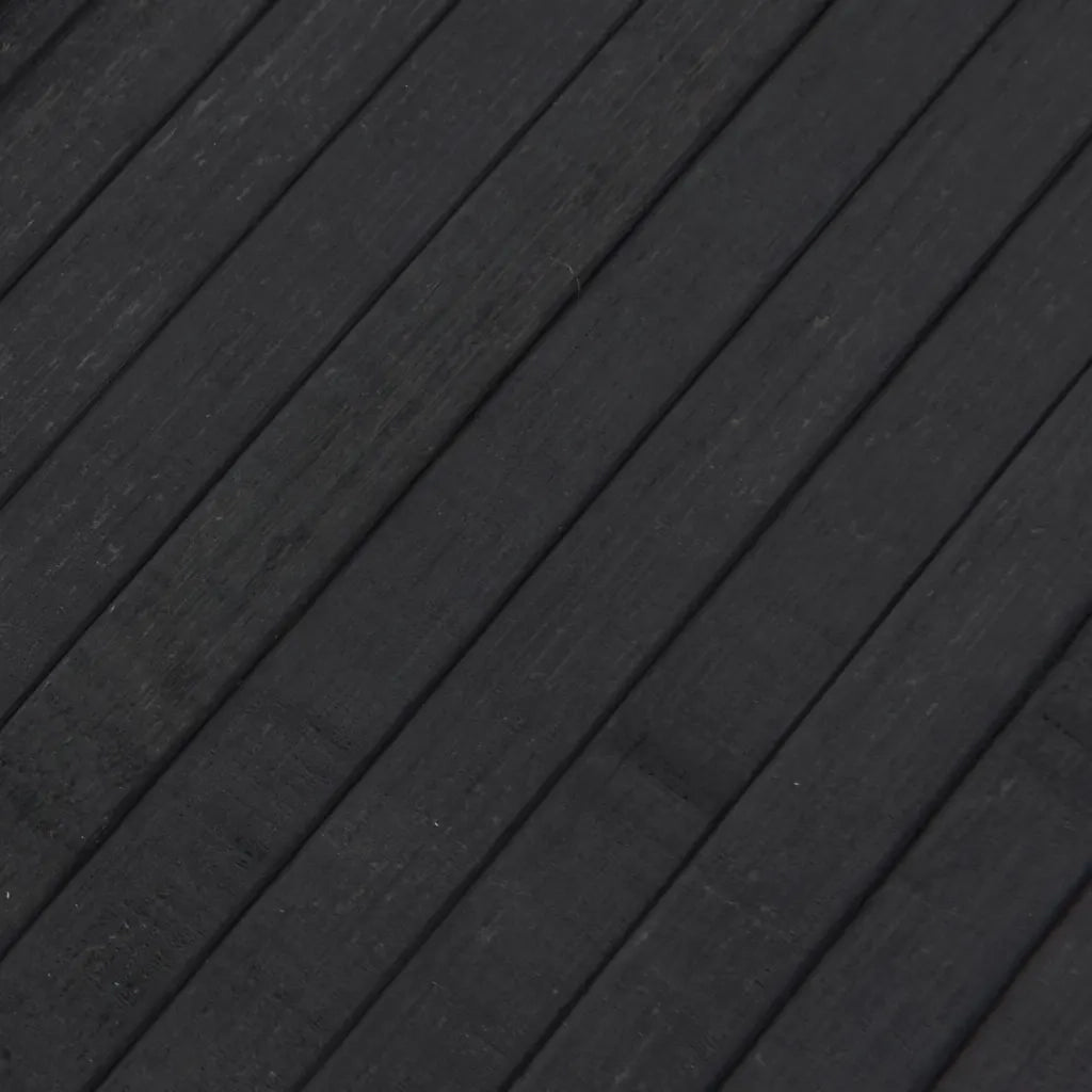 Tappeto Rettangolare Grigio 80x400 cm in Bambù 376922