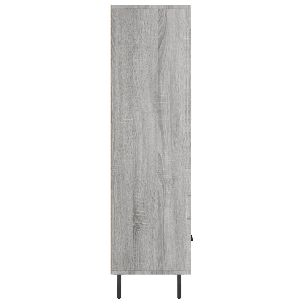 Credenza Grigio Sonoma 69,5x31x115 cm in Legno Multistrato 830346