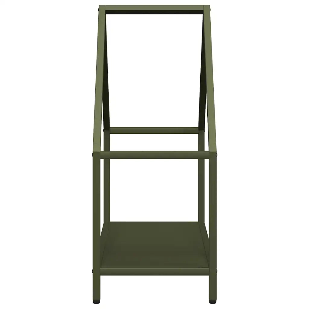 Rastrelliera per Legna da Ardere Verde Oliva 60x25x60 cm CFW2375280