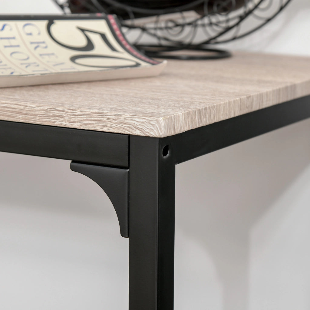Set tavolo bar con 2 sgabelli ¨C Xylo ¨C metallo nero legno naturale stile industriale