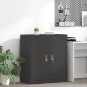 Armadio Nero 80 x 40 x 90 cm Acciaio