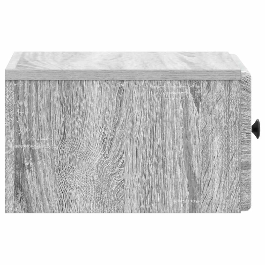 Mobiletto da notte a muro Grigio Sonoma 34,5 x 33 x 20 cm 899117