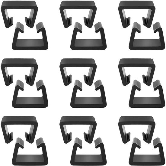 12 pezzi di clip per mobili da giardino, connettori per terrazze, clip per rattan, connettori in plastica per mobili da giardino