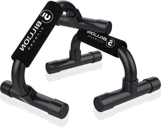 Supporti per allenamento a casa - 5Billion Supporti per esercizi di forza - esercizi per spalle - allenamento per braccia - supporto per pull-up - schiuma per allenamento - nero Supporti per allenamento a casa