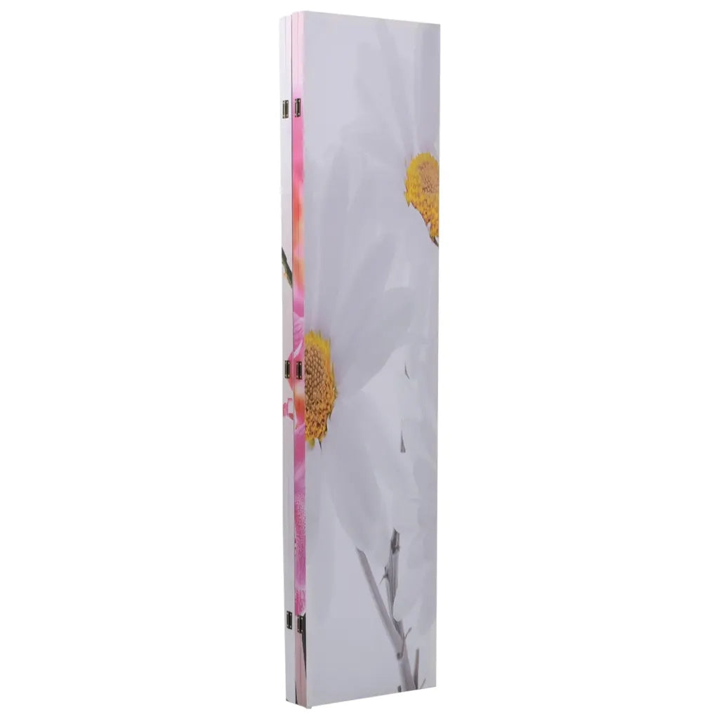 Divisorio Ambienti | Divider per stanze | Paravento Pieghevole 160x170cm con Stampa Fiore