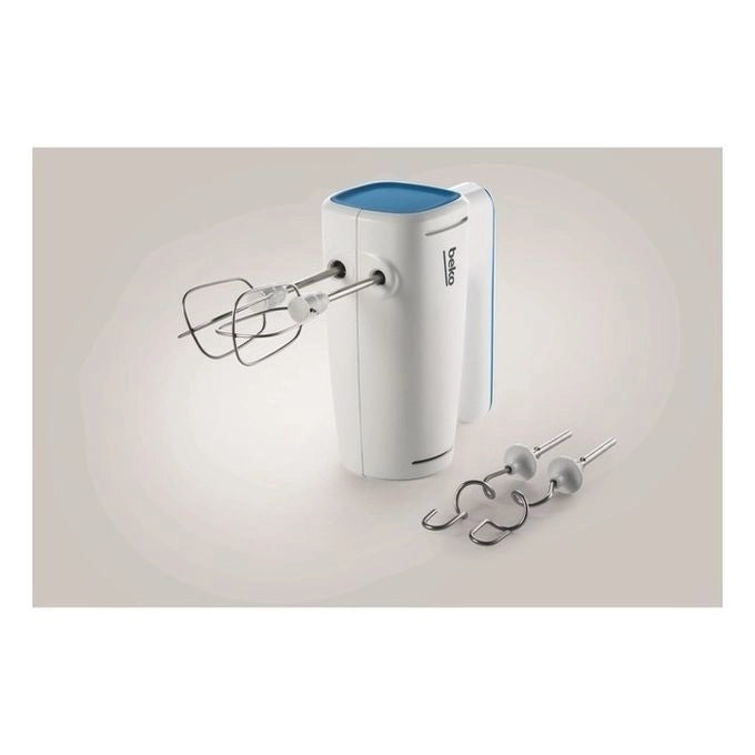 Beko HMM5400W Sbattitore Elettrico 425 W Turbo Mixing 6 Velocita' 2 Fruste 2 Ganci Impastatori Acciaio Inox colore Bianco
