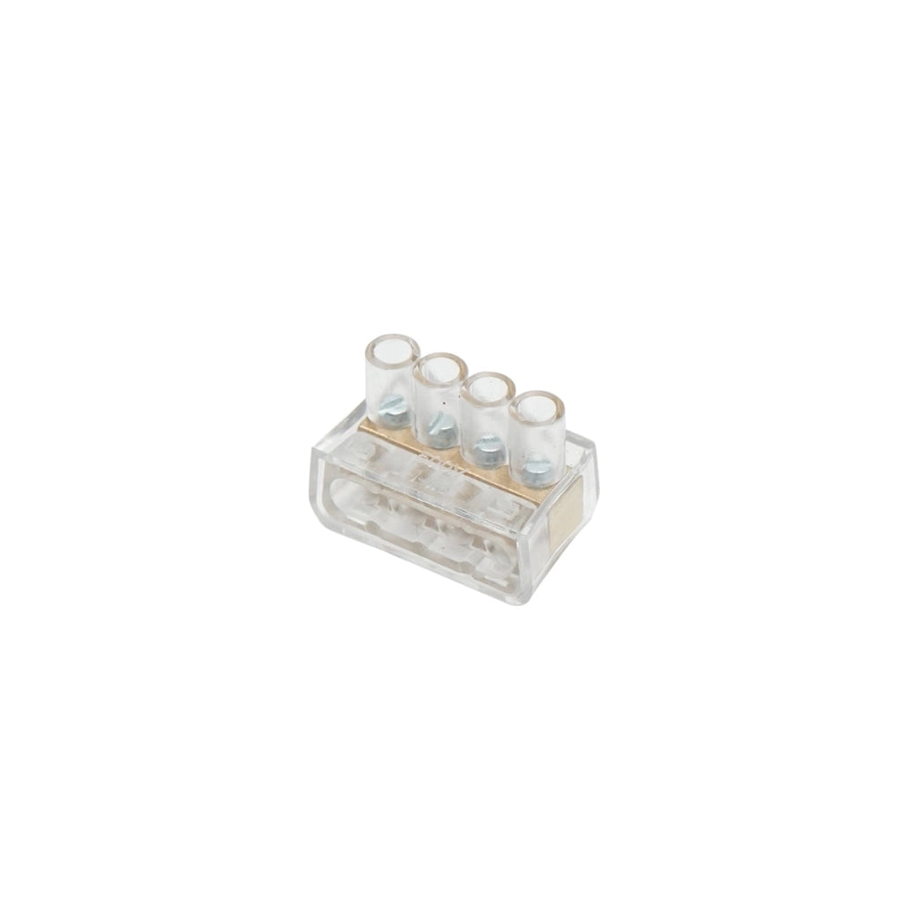 Morsettiera di fine stringa 10A 500V, 4 poli 1,5mm Leader