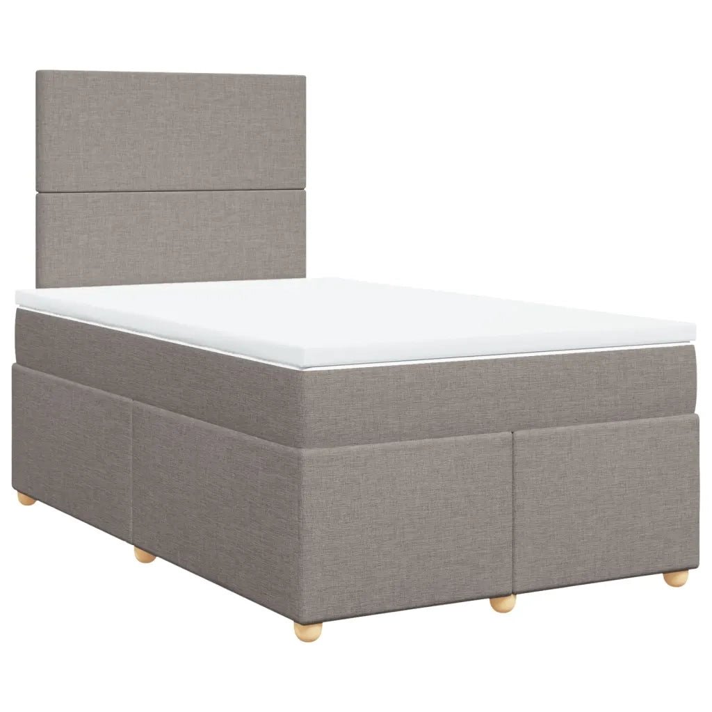 Giroletto a Molle con Materasso Tortora 120x200 cm in Tessuto 3293544