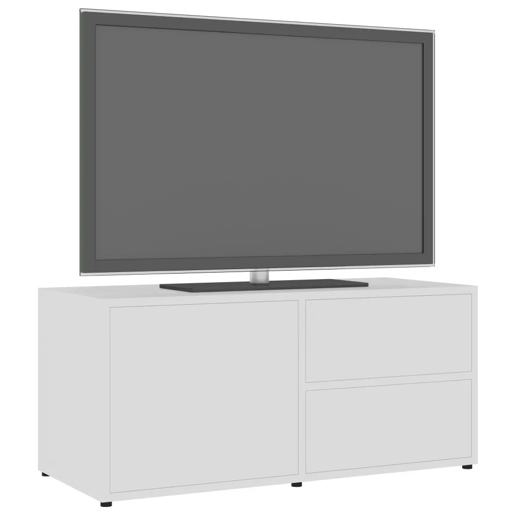 Mobile Porta TV Bianco 80x34x36 cm in Legno Multistrato cod mxl 33990