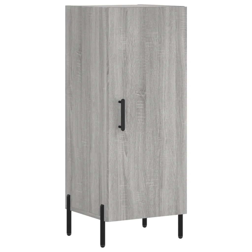 Buffet credenza cassettiera armadio mobile contenitore organizer cucina soggiorno salotto rovere Sonoma alto 34,5 x 34 x 180 cm legno ingegnerizzato grigio 02_0035312