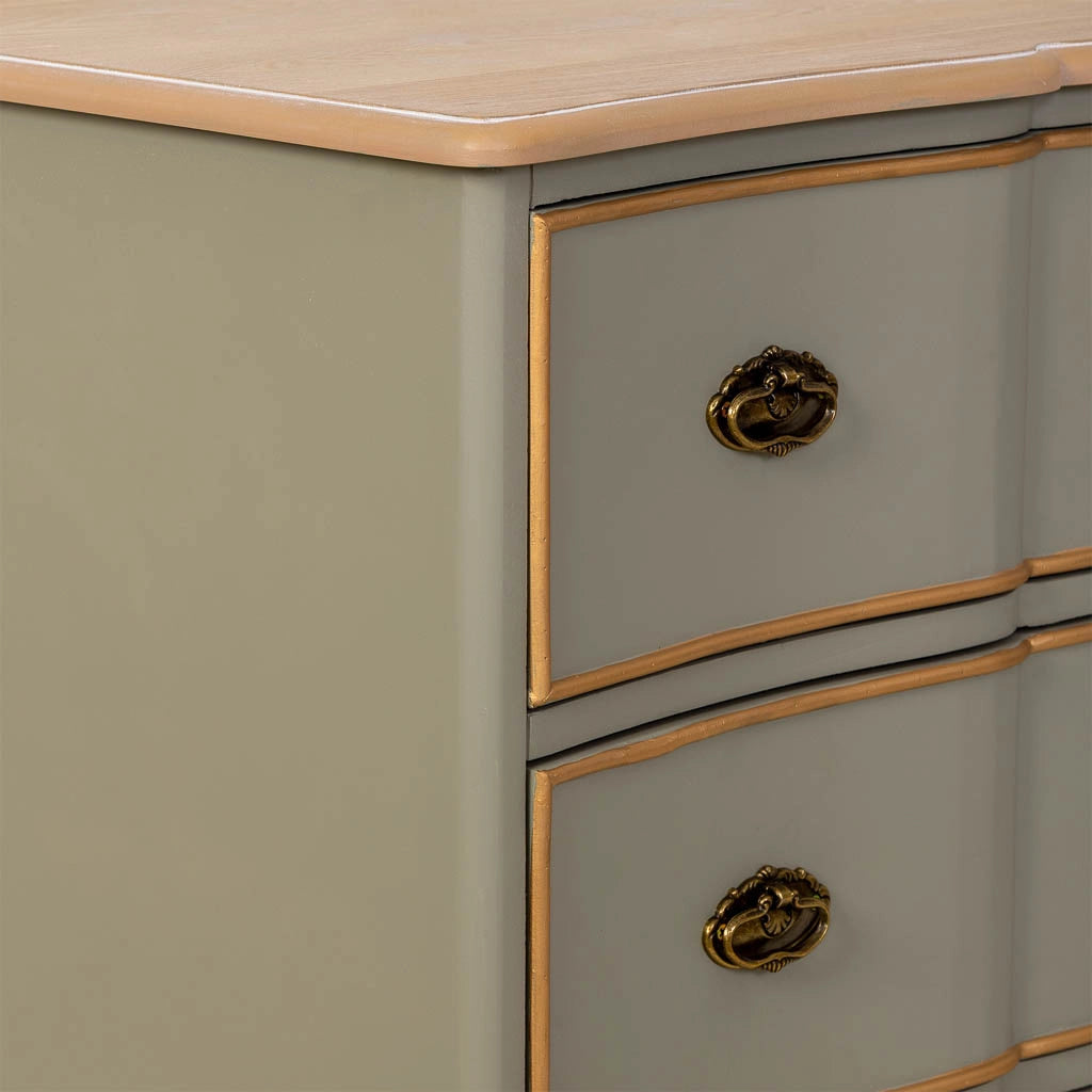 Credenza in legno 193x50x80h cm verde