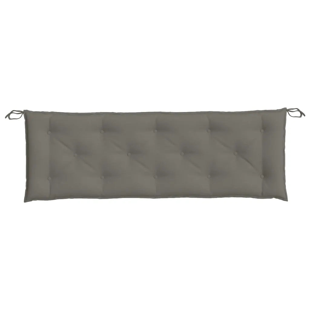 Cuscino Panca Giardino Grigio Scuro MÃ©lange 150x50x7 cm Tessuto