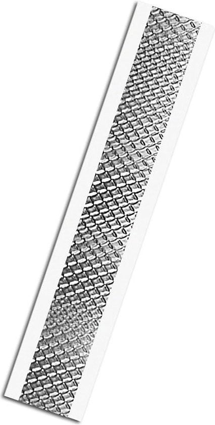 Tappetino in rilievo in alluminio 19 x 152 cm colore argento - 3 m 00083" spessore - 152 cm lunghezza - 19 cm larghezza - 100 pezzi
