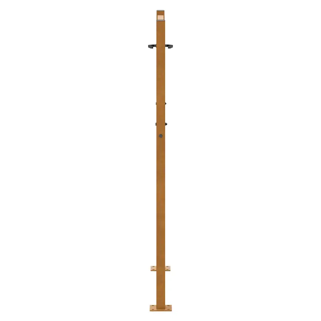 Cancello da Giardino 105x130 cm Acciaio Corten Design Leggero