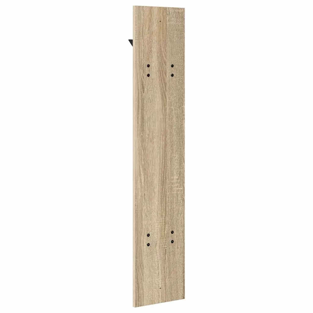 vidaXL Appendiabiti a muro rovere sonoma 20 x 1.5 x 100 cm