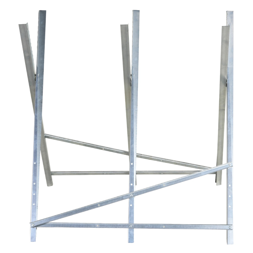 Cavalletto per segheria ¨C Zephmum ¨C Argento metallo 83x83x79 cm