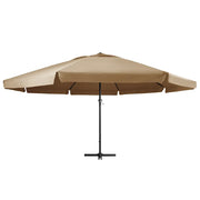 Ombrellone da Giardino con Palo in Alluminio 600 cm Tortora 47373