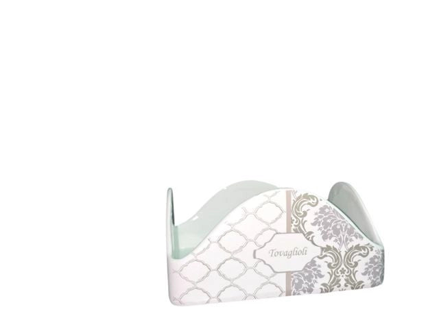 Porta Tovaglioli da Tavola in Ceramica Arabesque 19 x 19 cm