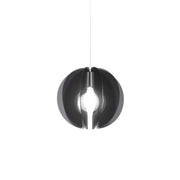 Sospensione Moderna Space Collection Polilux ® Fumè E Metallo Cromo 1 Luce E27