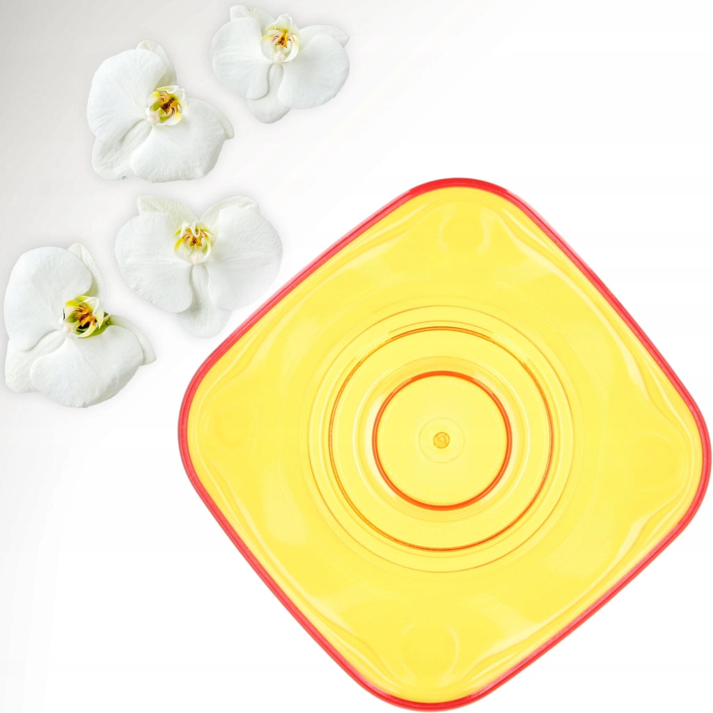 Vaso per orchidee KADAX in plastica arancione, 9 cm