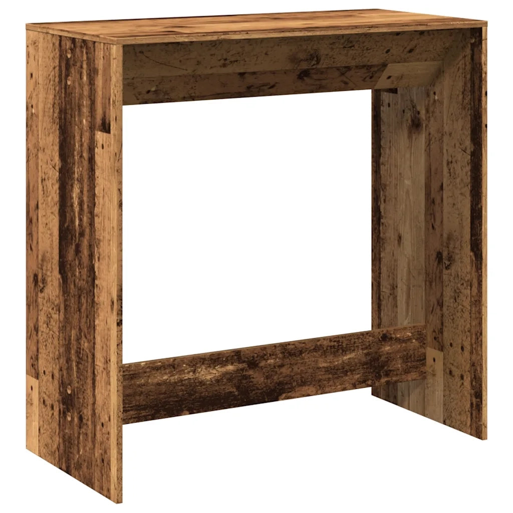 Tavolo da Bar Legno Antico 102x50x103,5 cm in Legno Multistrato