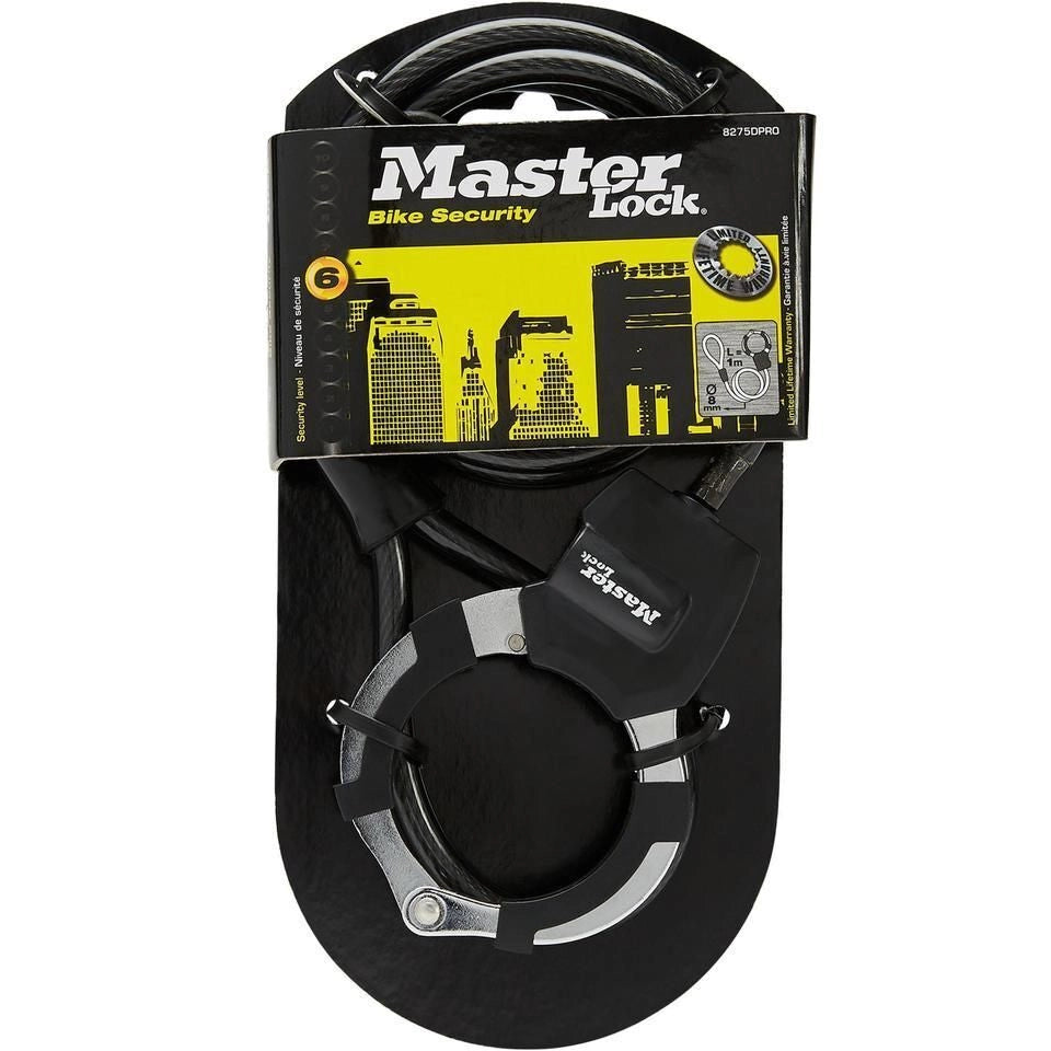 MASTER LOCK Street Cuff Nero 1000 mm Antifurto