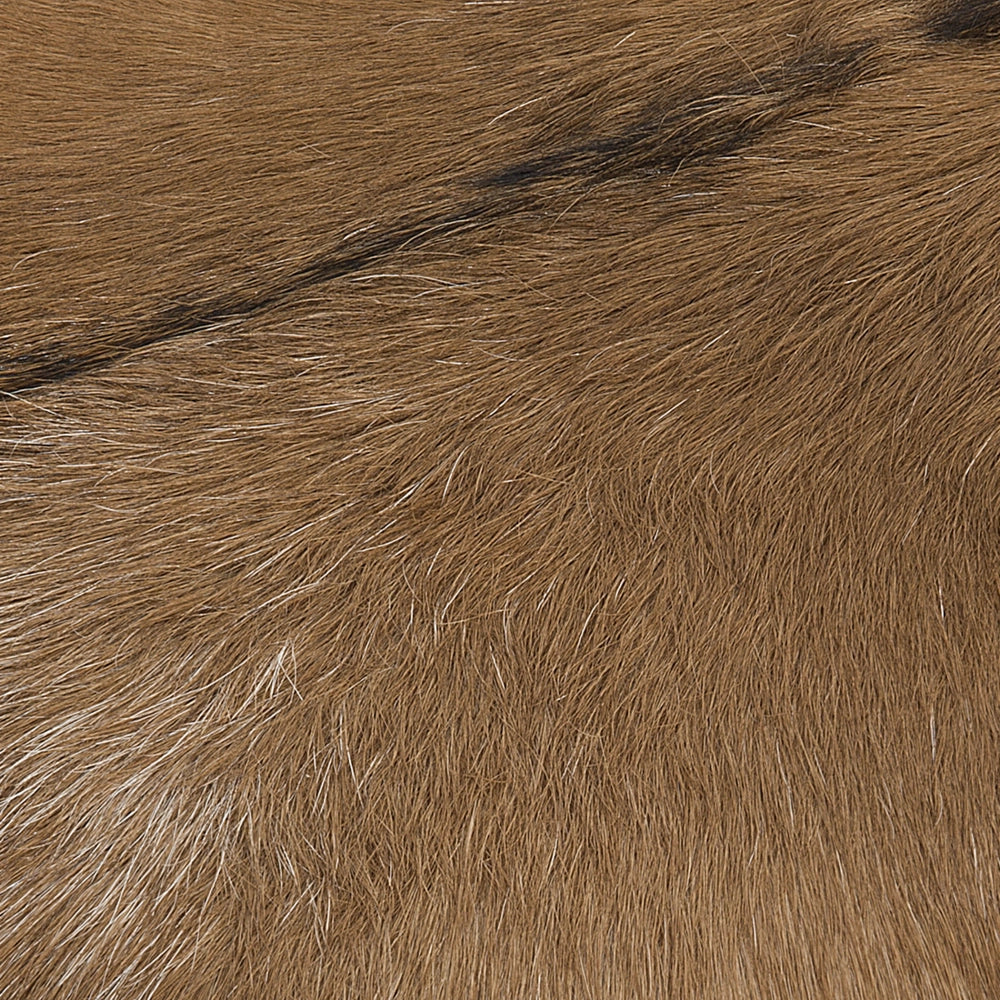 Poggiapiedi in Pelle di Agnello Stampa Di Animale Gambe in Legno