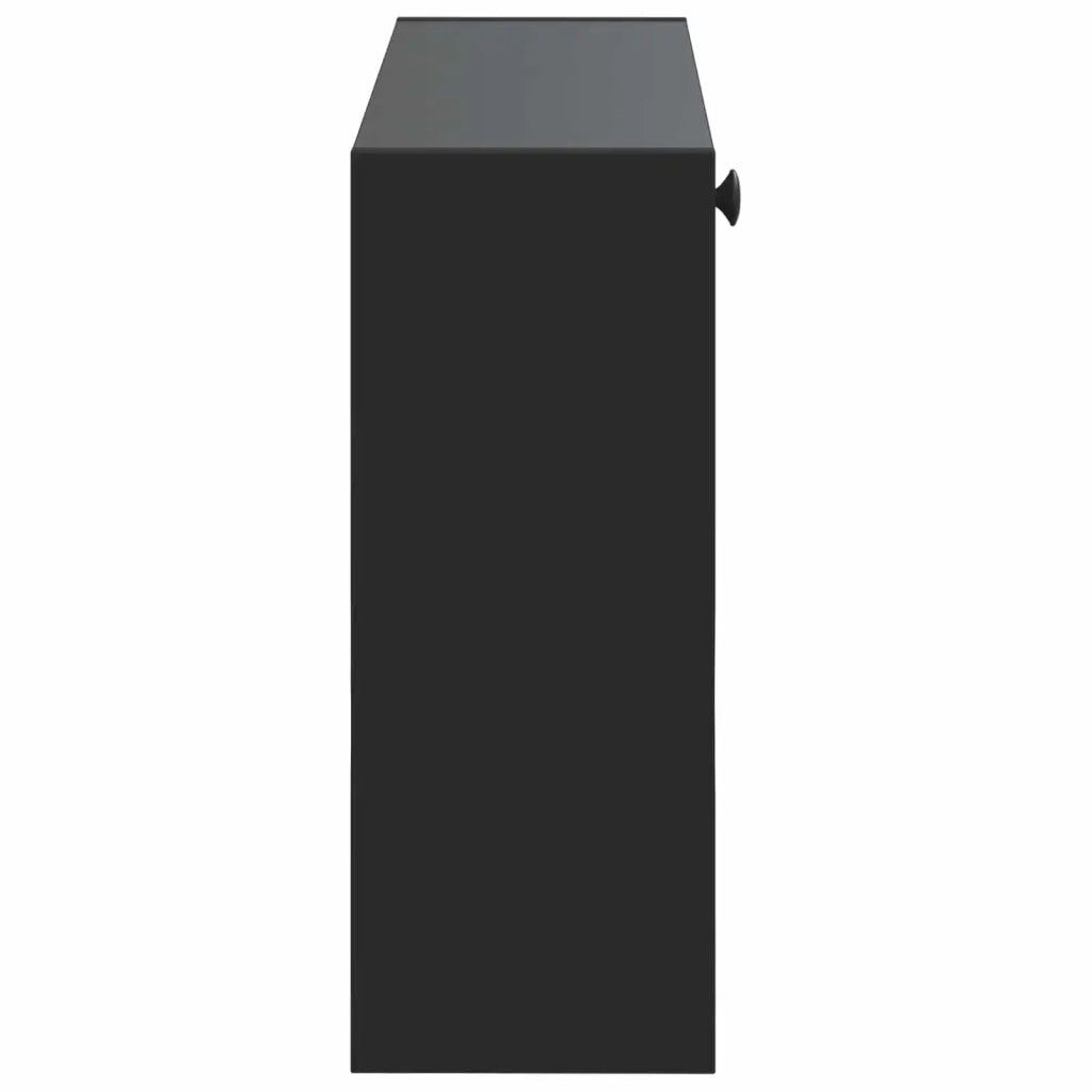 Mobiletto per Scarpe da Muro BREDA 71 x 17 x 43 cm Nero 897506