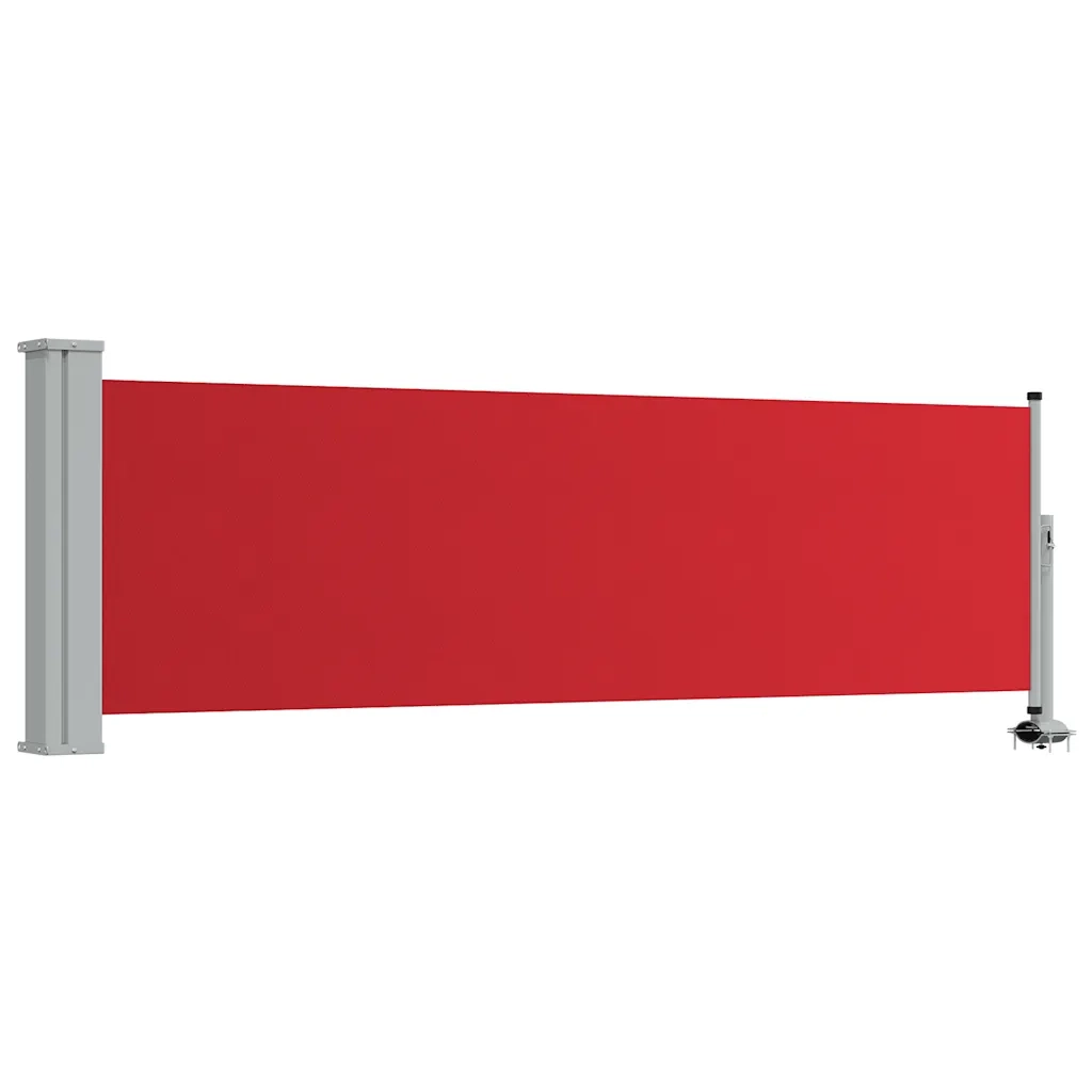 Tenda Laterale Retrattile per Patio 80x300 cm Rosso cod mxl 6670