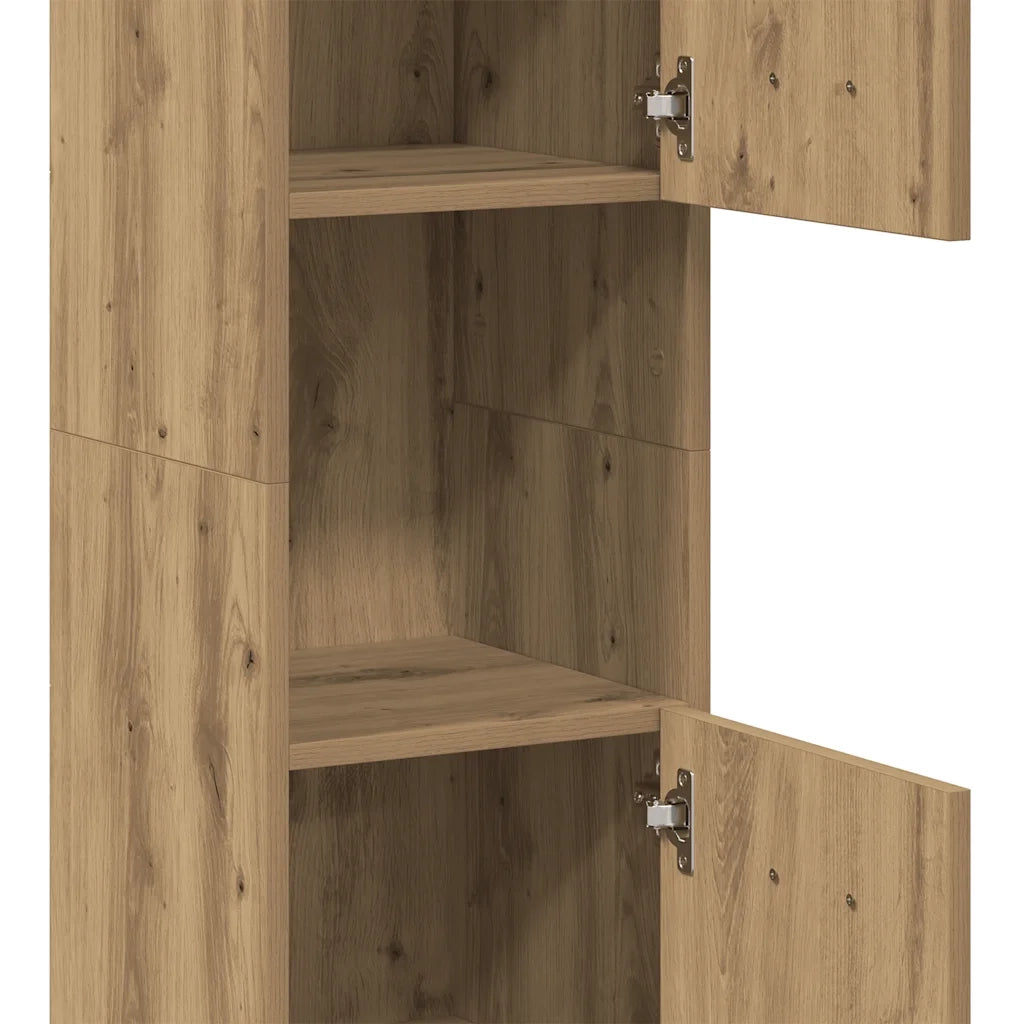 Mobile Pensile Bagno Rovere Artigianale 30x30x130cm Truciolato 856222