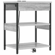 Comodino | Armadio da Notte | Mobiletto da notte Grigio Sonoma 41 x 31 x 51 cm