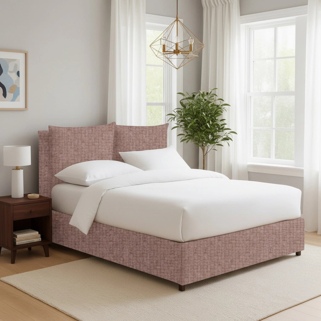 Todmorden, Letto Singolo Sfoderabile Made in Italy, Rosa Antico