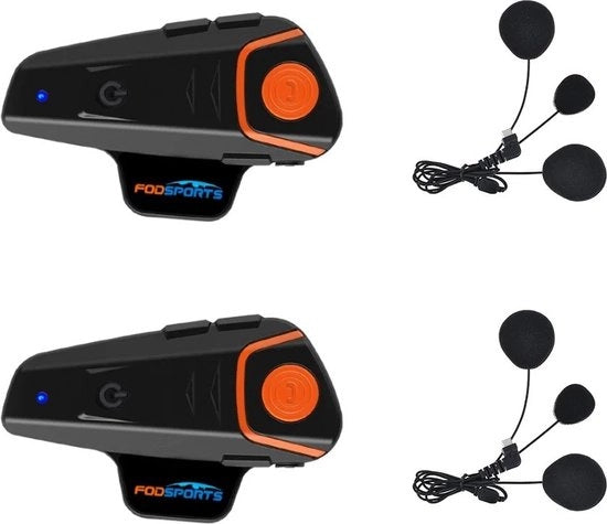 Intercom per Motoristi - Casco con Intercom Bluetooth - Sistema di Comunicazione per Motociclisti - Casco con Altoparlante - Comunicazione in Tempo Reale per Motociclisti