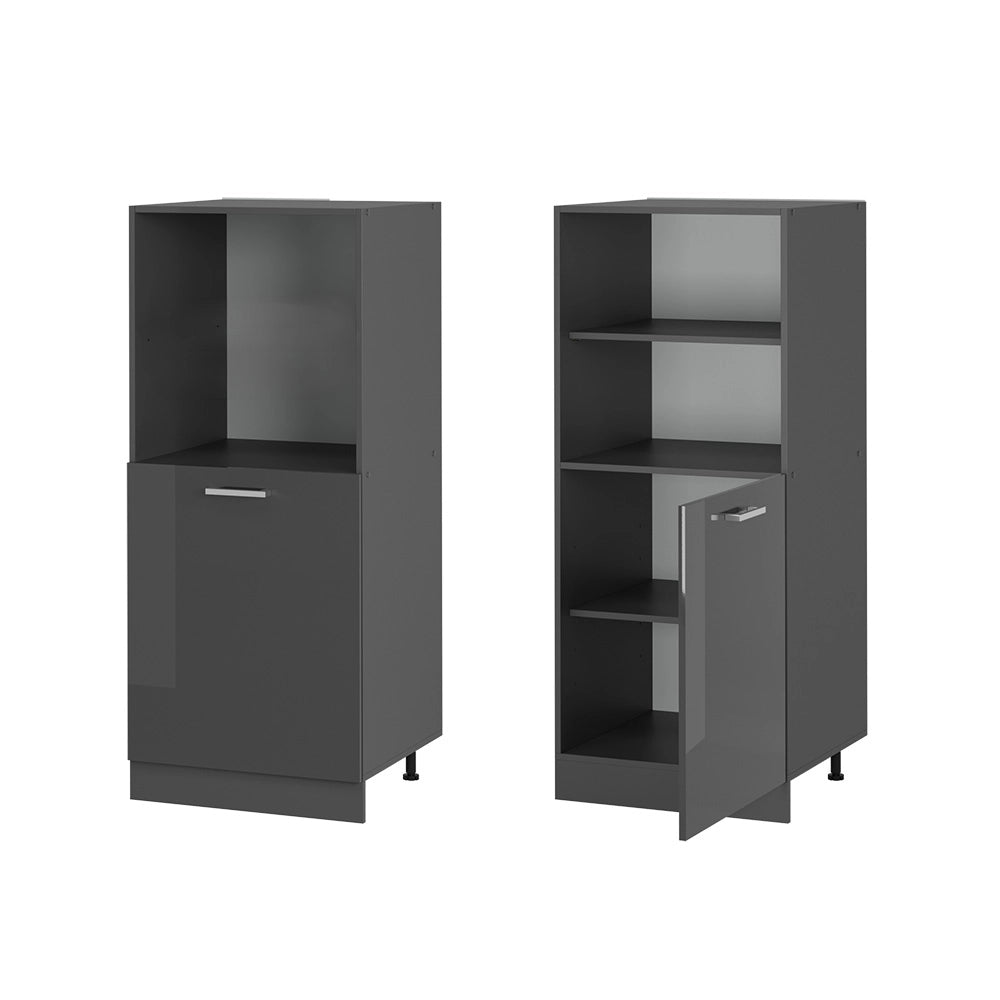 Vicco Mobile per forno da incasso Antracite lucido 60 cm