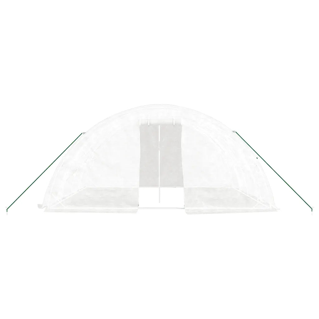 Serra con Telaio in Acciaio Bianco 20 mÂ² 5x4x2,3 m