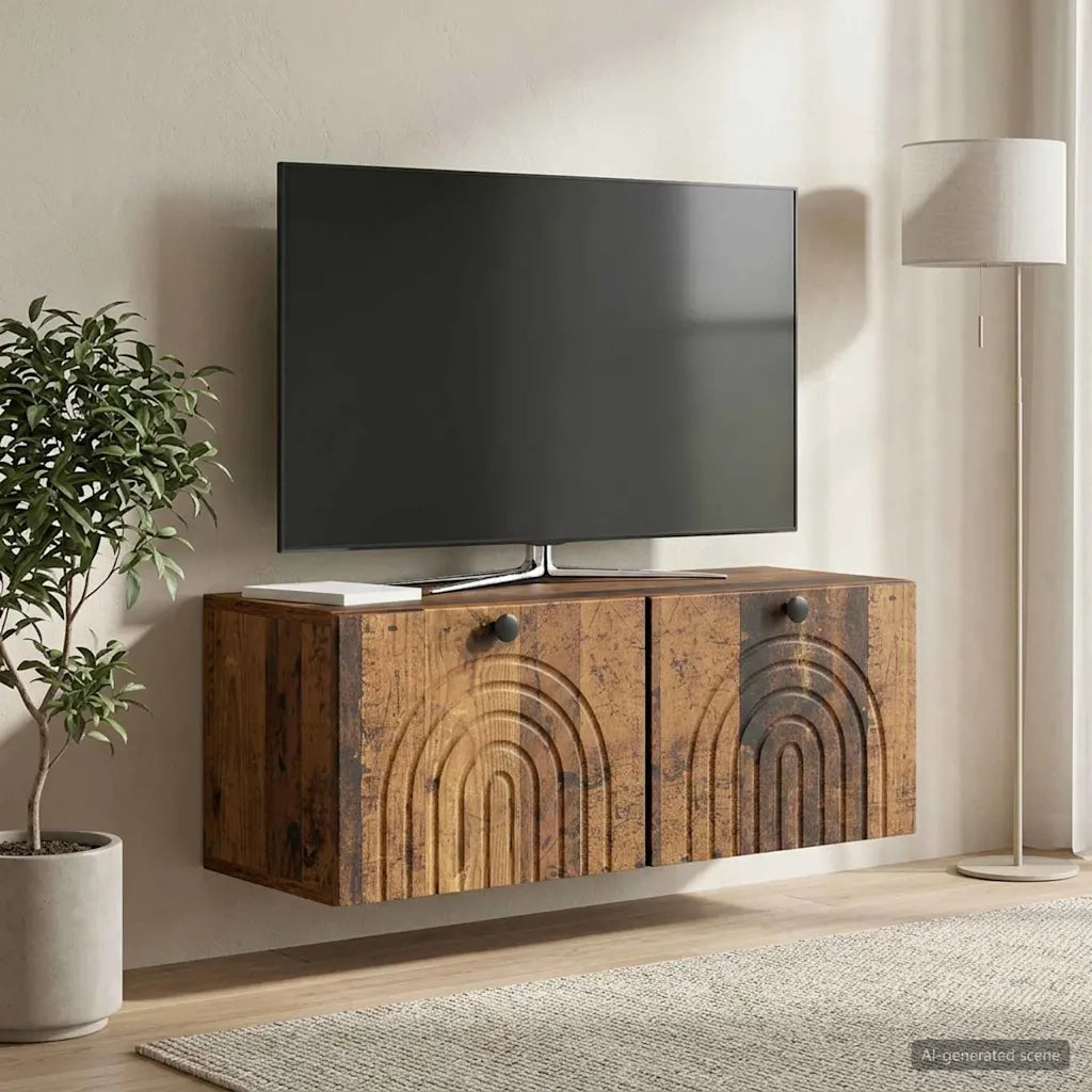 Mobile Porta TV da Muro Legno antico 78,5 x 31 x 30 cm 898213