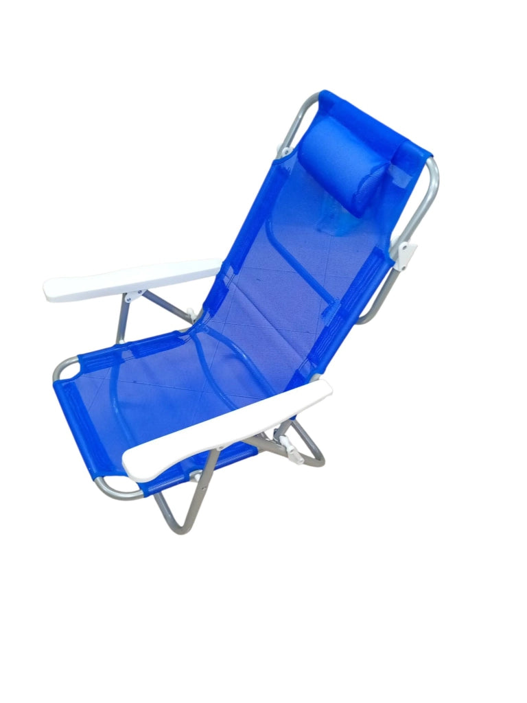 Spiaggina acciaio pieghevole ,Colore blu