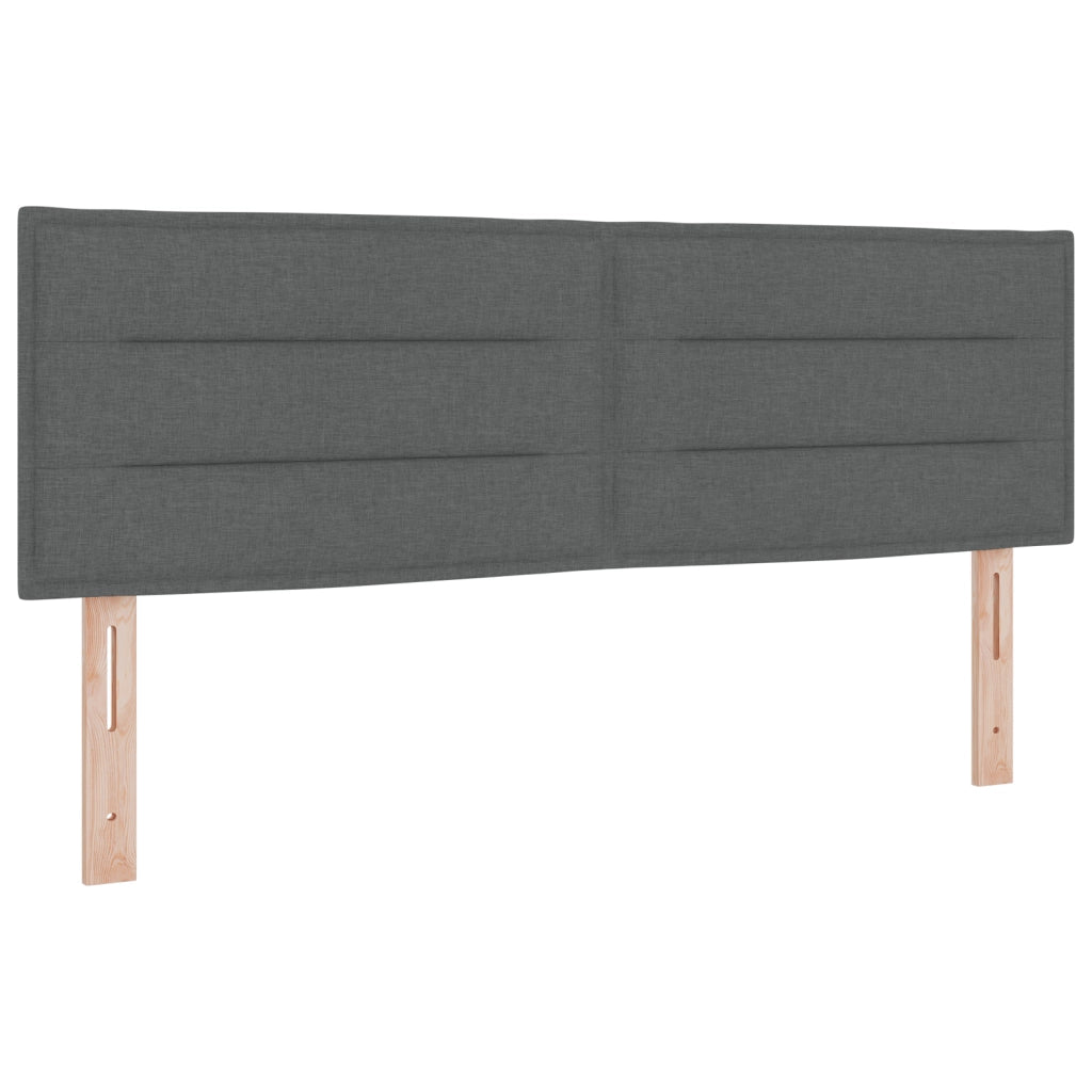 Testiera  Design Linee Grigio Scuro 160 cm Tessuto