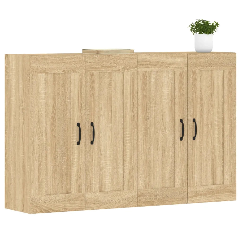 Armadietti a Parete 2 pz Rovere Sonoma in Legno Multistrato CFW1888930