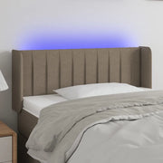 Testiera a LED-Testata con LED Tortora 93x16x78/88 cm in Tessuto 443596