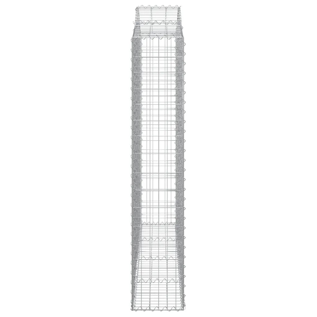 Cesti Gabbioni ad Arco 2 pz 200x30x160/180 cm Ferro Zincato 3145493
