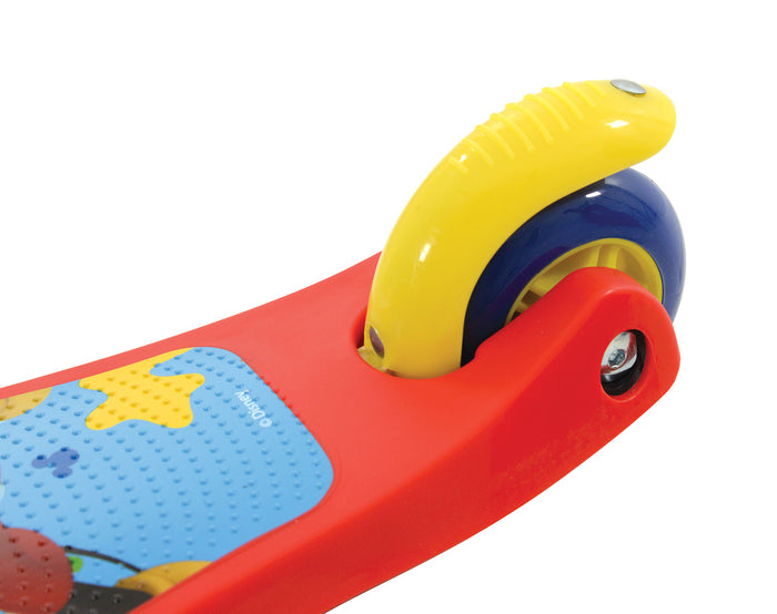 Monopattino Evolutivo a 3 Ruote con Cuscinetti ABEC-5 e Freno a Pedale Posteriore Disney Mickey Mouse Rosso